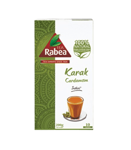 Rabea Karak Tea 3 In 1 Cardamom 20 Gram 10 Pieces